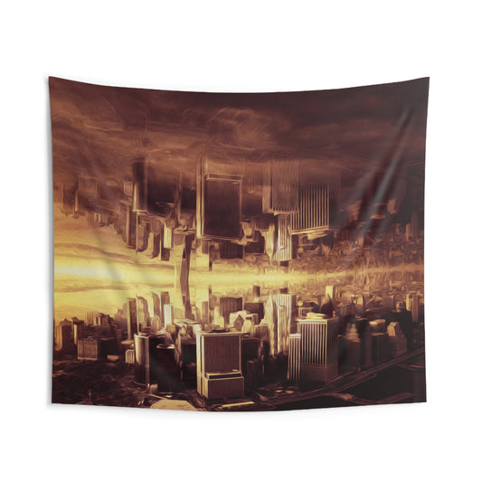 Fantasy City Indoor Wall Tapestries